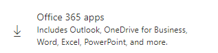 Office 365 apps 
